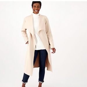 GIRL WITH CURVES Draped Scuba Jacket